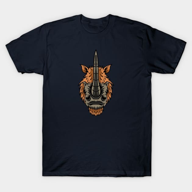 Woolly Rhino T-Shirt by nickbeta